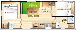 Particulier loue mobil-home, 23 m2 les Pierres Couchées