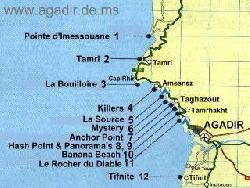 Bungalow de charme Agadir Taghazout  pied dans l'eau