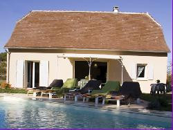 Maison 8 pers.avec piscine privée à Loubressac