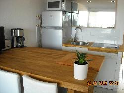 plavas studio T2 1ere ligne sur le sable face à la mer