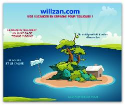 Location de vacances tout confort piscine tennis en Espagne