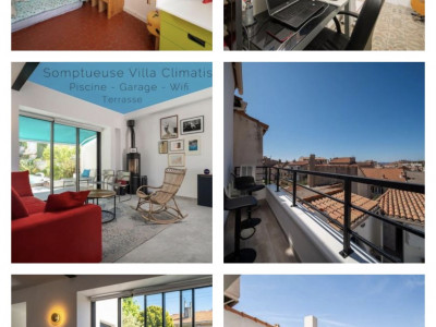 Maison air conditionné, piscine proche des plages