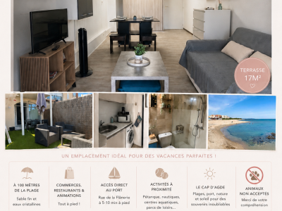 Grand studio cap d’agde