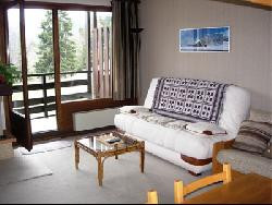 Studio 31m2 à Saint Gervais, balcon vu Mont Blanc