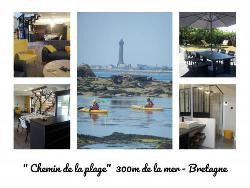 " Chemin de la PLAGE " 300m de la mer Kérity BRETAGNE