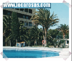 Loue grand studio Rosas FACE MER, 3 piscines + tennis 199e/sem