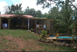 location maison type créole avec piscine.