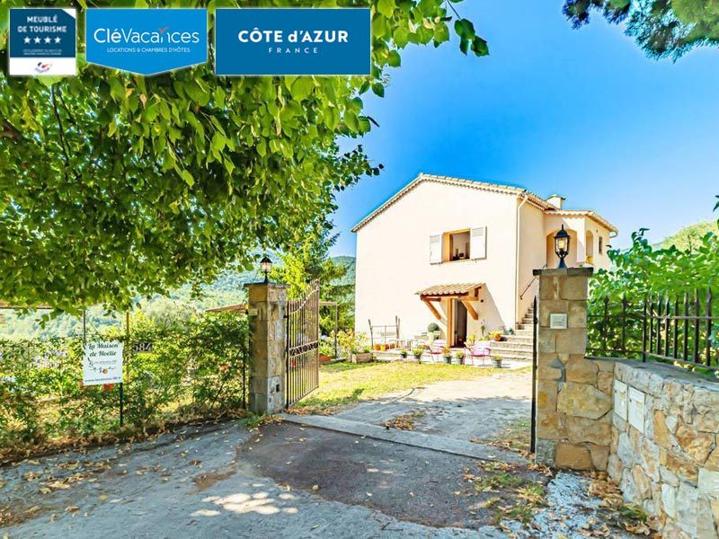 Gîte 4 étoiles avec jardin partagé – 6 personnes – Côte d'Azur, Cannes, Grasse et Nice