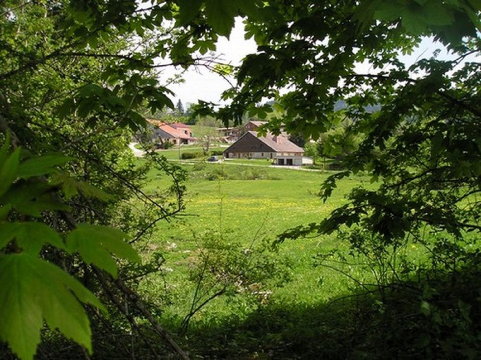 Notre petit hameau adossé à la forêt en plein coeur du Haut-Doubs en République du Saugeais où se situent nos trois gites